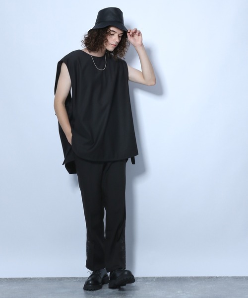 HARE（ハレ）の「スソシシュウトラウザー(HARE)（その他パンツ・メンズ・ブラック/ブラウン・SMALL/MEDIUM）」の4枚目の写真