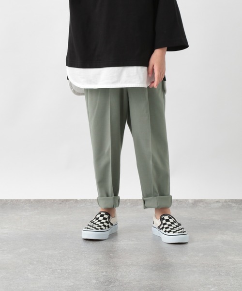 GLOBAL WORK（グローバルワーク）の「【キッズ】イージーケアクロップドパンツ/954977（その他パンツ・キッズ・カーキ/ダークブラウン/その他/ライトパープル/グレー/ブラック・140cm/100cm/110cm/160cm/130cm/150cm/120cm）」の5枚目の写真