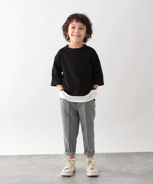 GLOBAL WORK（グローバルワーク）の「【キッズ】イージーケアクロップドパンツ/954977（その他パンツ・キッズ・カーキ/ダークブラウン/その他/ライトパープル/グレー/ブラック・140cm/100cm/110cm/160cm/130cm/150cm/120cm）」の7枚目の写真