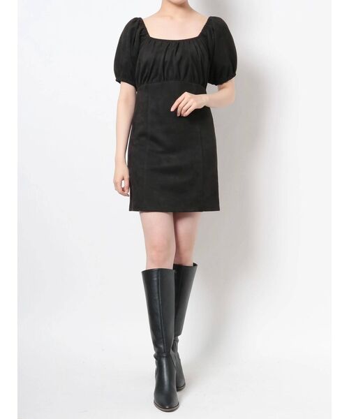 EVRIS（エヴリス）の「パフスリーブミニワンピース（ワンピース・レディース・その他1/ブラウン/ブラック・FREE）」の22枚目の写真