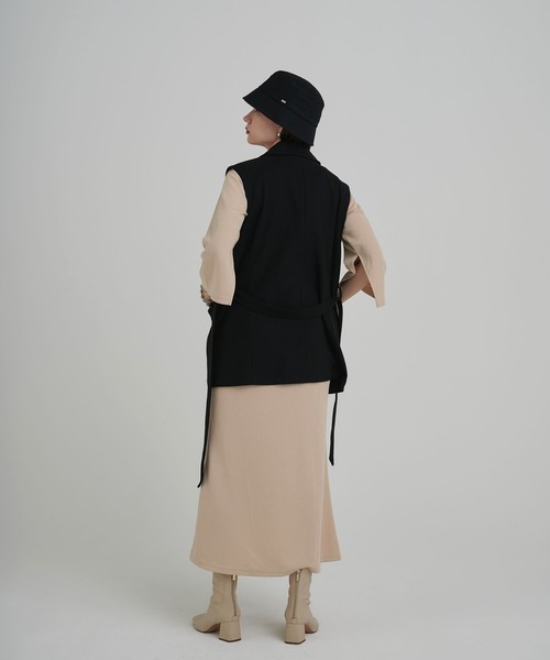 TINA：JOJUN（ティーナジョジュン）の「ベスト トレンチ TINA：JOJUN（ベスト・レディース・ブラック/ブラウン・M）」の6枚目の写真