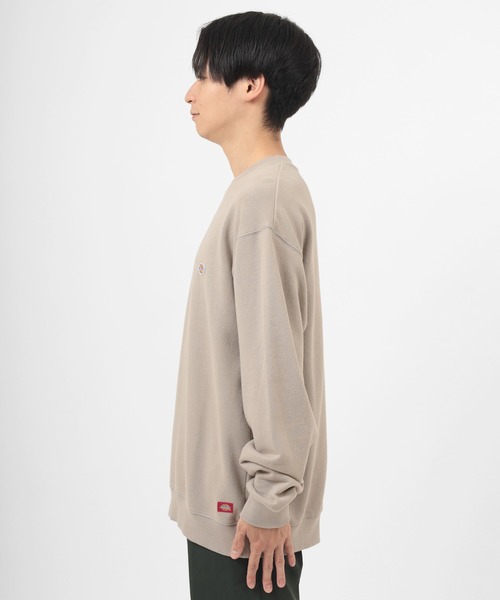 Dickies(ディッキーズ)の「【Dickies/ディッキーズ】 ワンポイント ミニロゴワッペン スウェット(スウェット・メンズ・ホワイト/ブラック/ベージュ/サックスブルー/グリーン/グレイッシュベージュ・M/L/XL)」の19枚目の写真