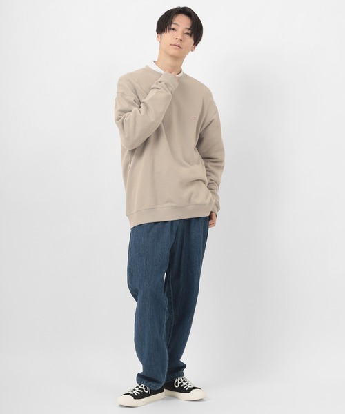 Dickies(ディッキーズ)の「【Dickies/ディッキーズ】 ワンポイント ミニロゴワッペン スウェット(スウェット・メンズ・ホワイト/ブラック/ベージュ/サックスブルー/グリーン/グレイッシュベージュ・M/L/XL)」の7枚目の写真