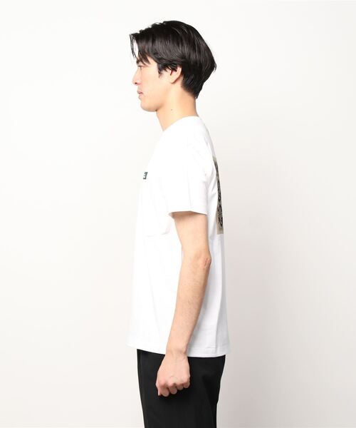 MANASTASH（マナスタッシュ）の「MANASTASH/マナスタッシュ　JAIPUR SMILE TEE（Tシャツ/カットソー・メンズ・ホワイト/ブラック・LARGE/MEDIUM）」の3枚目の写真
