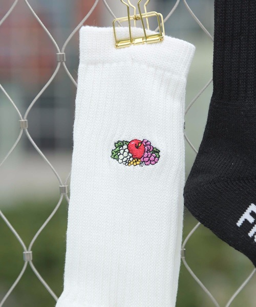 FRUIT OF THE LOOM(フルーツオブザルーム)の「【Fruit of the loom/フルーツオブザルーム】底パイル刺繍3Pソックス(ソックス/靴下・メンズ・ホワイト・FREE)」の5枚目の写真