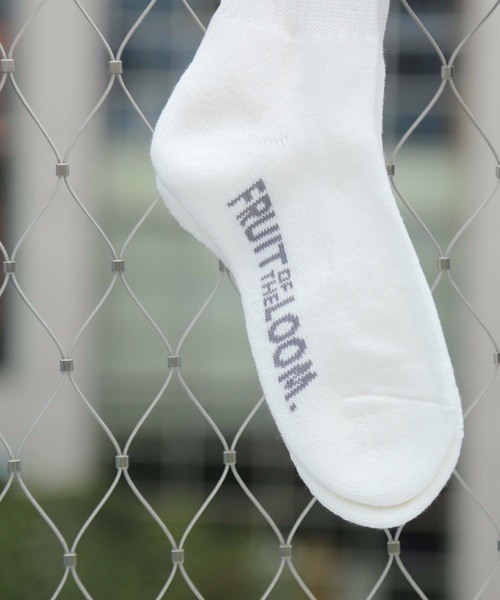 FRUIT OF THE LOOM(フルーツオブザルーム)の「【Fruit of the loom/フルーツオブザルーム】底パイル刺繍3Pソックス(ソックス/靴下・メンズ・ホワイト・FREE)」の6枚目の写真