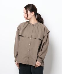 ehka sopo | ビブ付ブラウス(シャツ/ブラウス)