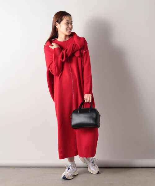 fredy repit（フレディレピ）の「[新色追加]ラインテープショルダー レザーボストンバッグ（ショルダーバッグ・レディース・ブラック/ダークブラウン/ベージュ・FREE）」の19枚目の写真