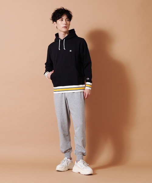 Champion(チャンピオン)の「【CHAMPION/チャンピオン】アスレジャースウェットパンツ 裾リブ仕様 C3-XS250(スウェットパンツ・メンズ・ブラック/ホワイト/杢グレー/ネイビー・MEDIUM/LARGE/X-LARGE)」の12枚目の写真