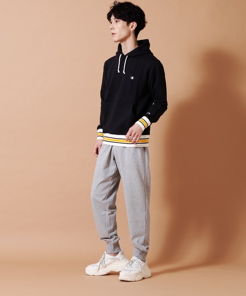 Champion(チャンピオン)の「【CHAMPION/チャンピオン】アスレジャースウェットパンツ 裾リブ仕様 C3-XS250(スウェットパンツ・メンズ・ブラック/ホワイト/杢グレー/ネイビー・MEDIUM/LARGE/X-LARGE)」の14枚目の写真
