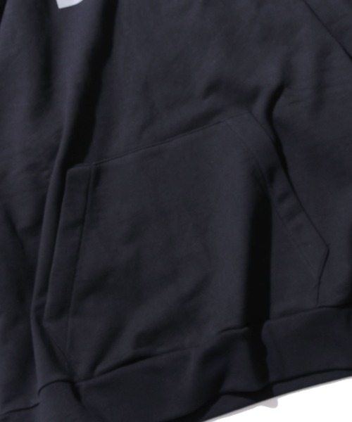 WILD THINGS(ワイルドシングス)の「WILDTHINGS / ワイルドシングス LOGO SWEAT PARKA フーディー フロントロゴ ボックスロゴ ビッグシルエット(パーカー・メンズ・グレー/ブラック/ネイビー・S/XL/L/M)」の10枚目の写真