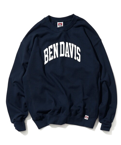 BEN DAVIS（ベンデイビス）の「【BENDAVIS/ベンデイビス】カレッジロゴ　プルオーバースウェット/ユニセックス（スウェット・メンズ・ライトグレー/パープル/ブラック/ネイビー・LARGE/X-LARGE/SMALL/MEDIUM）」の13枚目の写真
