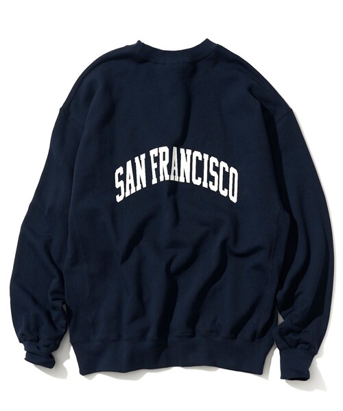 BEN DAVIS（ベンデイビス）の「【BENDAVIS/ベンデイビス】カレッジロゴ　プルオーバースウェット/ユニセックス（スウェット・メンズ・ライトグレー/パープル/ブラック/ネイビー・LARGE/X-LARGE/SMALL/MEDIUM）」の11枚目の写真