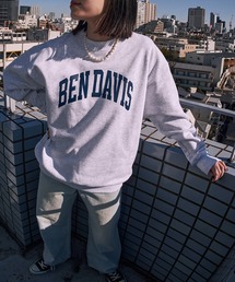 BEN DAVIS | 【BENDAVIS/ベンデイビス】カレッジロゴ　プルオーバースウェット/ユニセックス(スウェット)