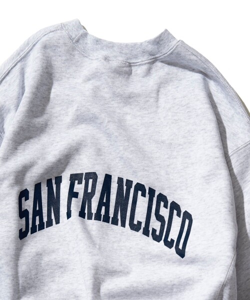 BEN DAVIS（ベンデイビス）の「【BENDAVIS/ベンデイビス】カレッジロゴ　プルオーバースウェット/ユニセックス（スウェット・メンズ・ライトグレー/パープル/ブラック/ネイビー・LARGE/X-LARGE/SMALL/MEDIUM）」の19枚目の写真