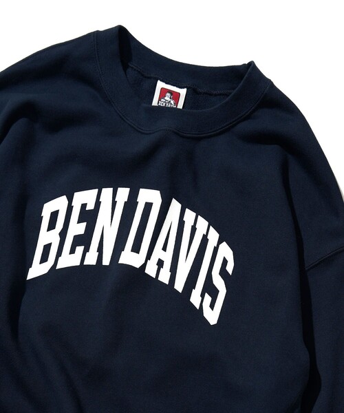 BEN DAVIS（ベンデイビス）の「【BENDAVIS/ベンデイビス】カレッジロゴ　プルオーバースウェット/ユニセックス（スウェット・メンズ・ライトグレー/パープル/ブラック/ネイビー・LARGE/X-LARGE/SMALL/MEDIUM）」の21枚目の写真
