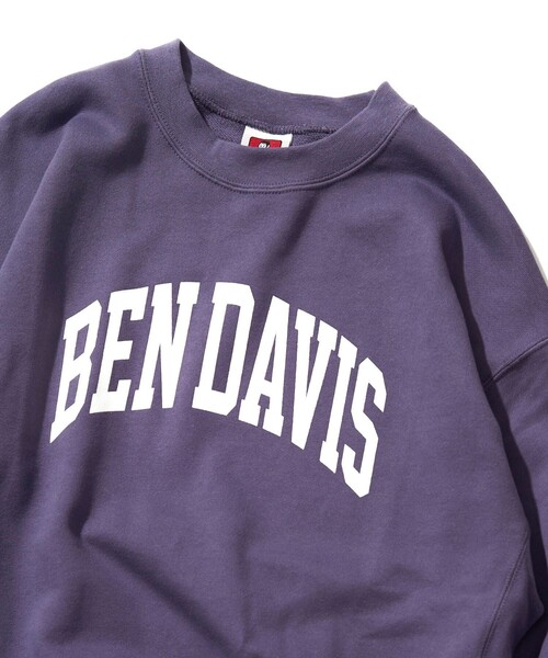 BEN DAVIS（ベンデイビス）の「【BENDAVIS/ベンデイビス】カレッジロゴ　プルオーバースウェット/ユニセックス（スウェット・メンズ・ライトグレー/パープル/ブラック/ネイビー・LARGE/X-LARGE/SMALL/MEDIUM）」の20枚目の写真
