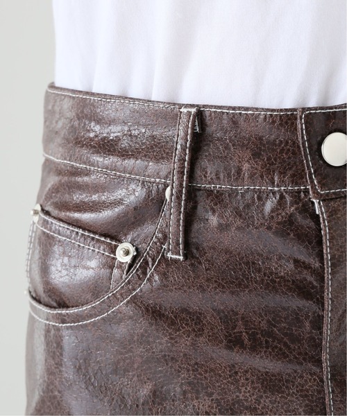 GHOSPELL(ゴスペル)の「【GHOSPELL/ゴスペル】 Knight Faux Leather trousers(その他パンツ・レディース・ブラウン・FREE)」の5枚目の写真