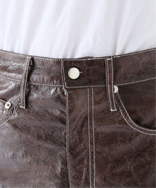 GHOSPELL(ゴスペル)の「【GHOSPELL/ゴスペル】 Knight Faux Leather trousers(その他パンツ・レディース・ブラウン・FREE)」の17枚目の写真