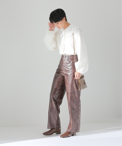 GHOSPELL(ゴスペル)の「【GHOSPELL/ゴスペル】 Knight Faux Leather trousers(その他パンツ・レディース・ブラウン・FREE)」の11枚目の写真