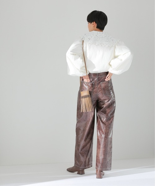GHOSPELL(ゴスペル)の「【GHOSPELL/ゴスペル】 Knight Faux Leather trousers(その他パンツ・レディース・ブラウン・FREE)」の8枚目の写真
