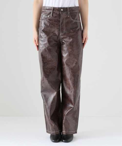 GHOSPELL(ゴスペル)の「【GHOSPELL/ゴスペル】 Knight Faux Leather trousers(その他パンツ・レディース・ブラウン・FREE)」の4枚目の写真