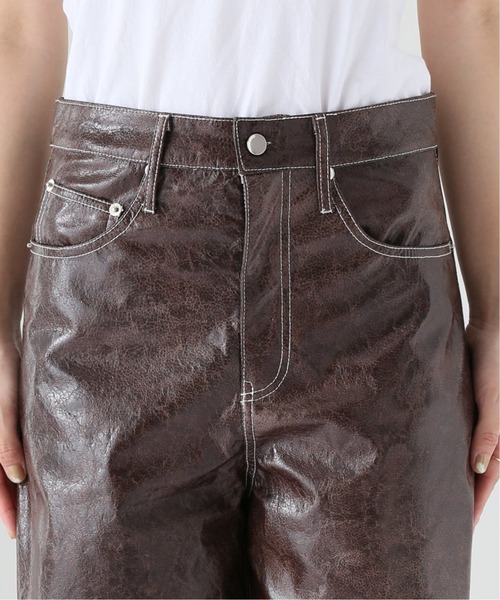 GHOSPELL(ゴスペル)の「【GHOSPELL/ゴスペル】 Knight Faux Leather trousers(その他パンツ・レディース・ブラウン・FREE)」の2枚目の写真