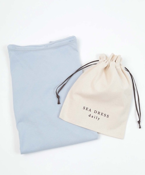 SEA DRESS（シードレス）の「ｵｰﾊﾞｰｻｲｽﾞﾄﾞﾙﾏﾝﾖｶﾞﾛﾝｸﾞTｼｬﾂ（Tシャツ/カットソー・レディース・オフホワイト/チャコール/サックスブルー/オレンジ系その他・S/M/L）」の9枚目の写真