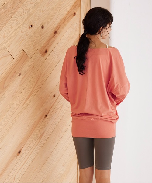 SEA DRESS（シードレス）の「ｵｰﾊﾞｰｻｲｽﾞﾄﾞﾙﾏﾝﾖｶﾞﾛﾝｸﾞTｼｬﾂ（Tシャツ/カットソー・レディース・オフホワイト/チャコール/サックスブルー/オレンジ系その他・S/M/L）」の8枚目の写真