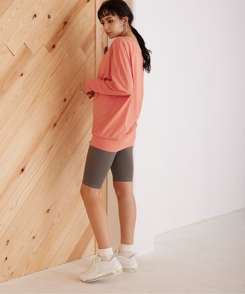 SEA DRESS（シードレス）の「ｵｰﾊﾞｰｻｲｽﾞﾄﾞﾙﾏﾝﾖｶﾞﾛﾝｸﾞTｼｬﾂ（Tシャツ/カットソー・レディース・オフホワイト/チャコール/サックスブルー/オレンジ系その他・S/M/L）」の12枚目の写真