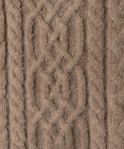 Rouge vif（ルージュヴィフ）の「【WEB先行販売】モヘヤ/ストレッチケーブルニット（ニット/セーター・レディース・アイボリー/ベージュ/ブラック・フリー）」の10枚目の写真