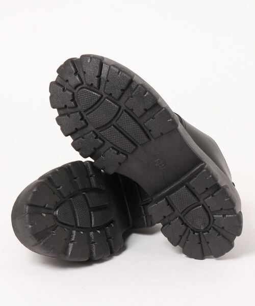 SVEC（シュベック）の「チャンキーソール ラウンドトゥ レースアップ オックスフォードシューズ（ドレスシューズ・レディース・ブラック/ブラック系その他・37/35/40/36/38/39）」の4枚目の写真