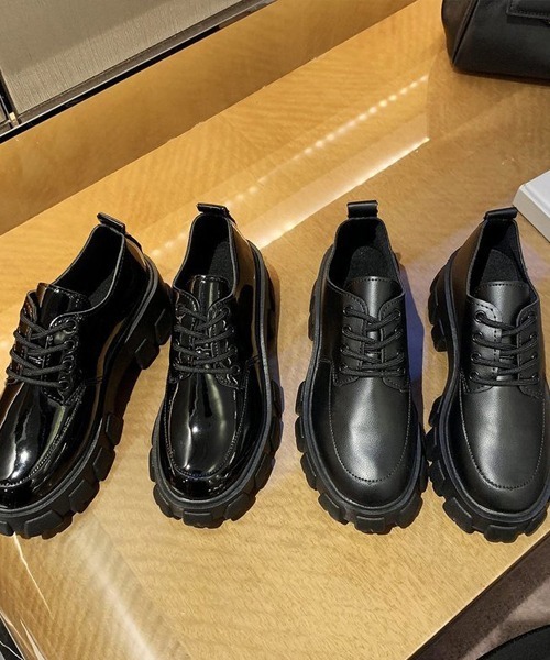 SVEC（シュベック）の「チャンキーソール ラウンドトゥ レースアップ オックスフォードシューズ（ドレスシューズ・レディース・ブラック/ブラック系その他・37/35/40/36/38/39）」の21枚目の写真