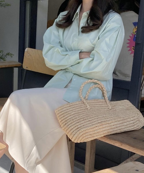 mood for a day（ムードフォーアデイ）の「ripple puff shirt / コットンパフシャツ（シャツ/ブラウス・レディース・ホワイト/ミント/ブルー・FREE）」の11枚目の写真