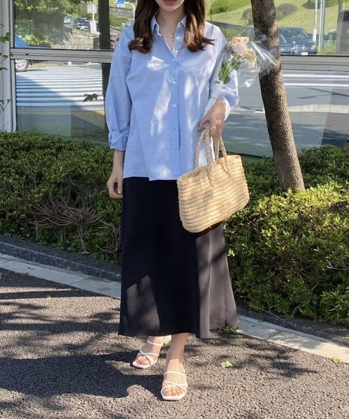 mood for a day（ムードフォーアデイ）の「ripple puff shirt / コットンパフシャツ（シャツ/ブラウス・レディース・ホワイト/ミント/ブルー・FREE）」の7枚目の写真