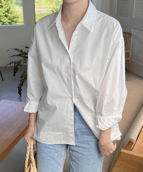 mood for a day（ムードフォーアデイ）の「ripple puff shirt / コットンパフシャツ（シャツ/ブラウス・レディース・ホワイト/ミント/ブルー・FREE）」の12枚目の写真