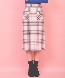 チェックタイトスカート