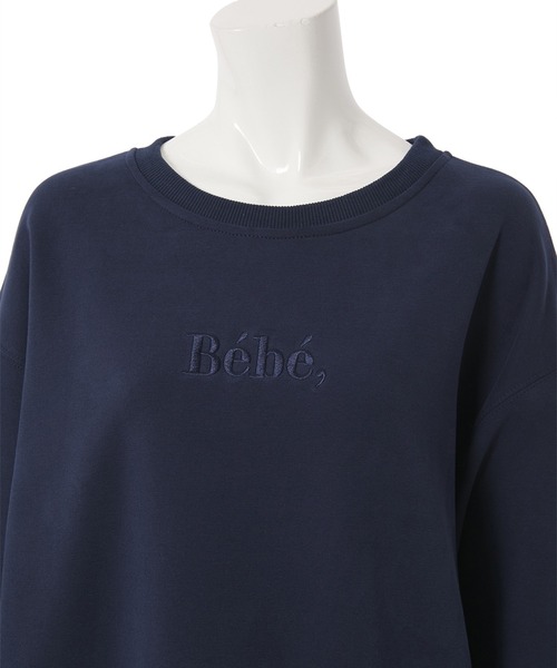 fifth calin(フィフスカラン)の「刺繍ロゴスウェット(Tシャツ/カットソー・レディース・ライトグレー/ネイビー・MEDIUM)」の7枚目の写真