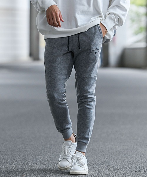 CONVERSE（コンバース）の「『CONVERSE/コンバース』ロゴプリント入りスウェットパンツ（スウェットパンツ・メンズ・グレー/チャコール/ブラック・L/XL/M）」の11枚目の写真