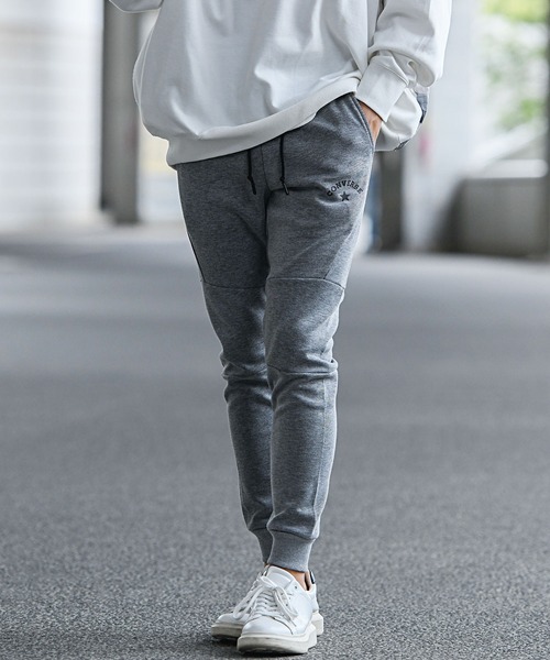 CONVERSE（コンバース）の「『CONVERSE/コンバース』ロゴプリント入りスウェットパンツ（スウェットパンツ・メンズ・グレー/チャコール/ブラック・L/XL/M）」の12枚目の写真