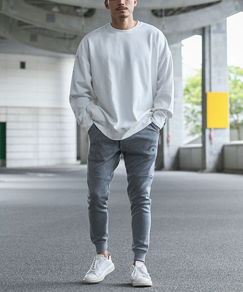 CONVERSE（コンバース）の「『CONVERSE/コンバース』ロゴプリント入りスウェットパンツ（スウェットパンツ・メンズ・グレー/チャコール/ブラック・L/XL/M）」の14枚目の写真