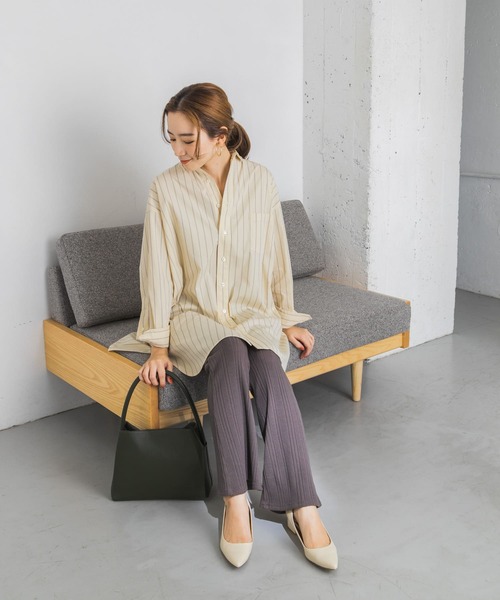 URBAN RESEARCH(アーバンリサーチ)の「セミフレアリブカットパンツ(その他パンツ・レディース・ブラック/グリーン/モカ・FREE)」の17枚目の写真