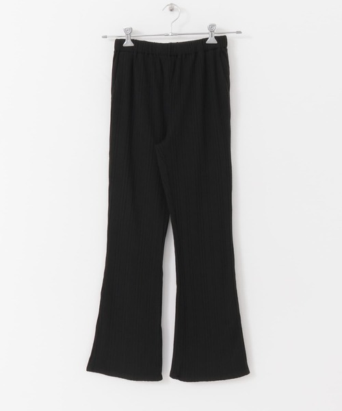 URBAN RESEARCH(アーバンリサーチ)の「セミフレアリブカットパンツ(その他パンツ・レディース・ブラック/グリーン/モカ・FREE)」の6枚目の写真