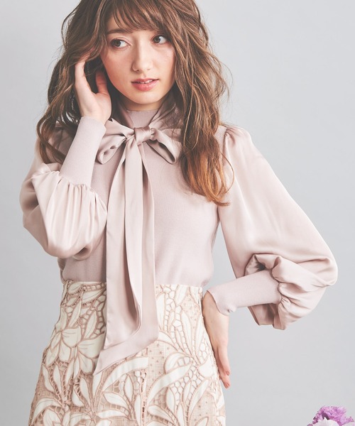 NOELA（ノエラ）の「サテンスリーブニット（ニット/セーター・レディース・オフホワイト/ブラウン/ピンク・フリー）」の20枚目の写真