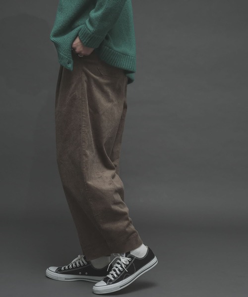 SENSE OF PLACE by URBAN RESEARCH（センスオブプレイスバイアーバンリサーチ）の「ヘビーコーデュロイワイドパンツ（その他パンツ・メンズ・ライトブルー/ブラック/ベージュ・MEDIUM/LARGE）」の12枚目の写真