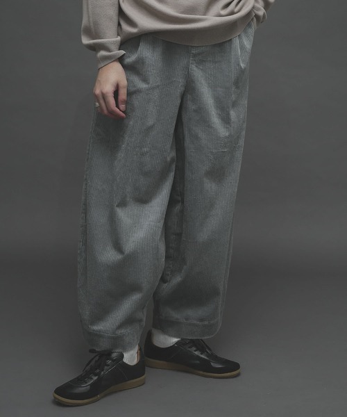 SENSE OF PLACE by URBAN RESEARCH（センスオブプレイスバイアーバンリサーチ）の「ヘビーコーデュロイワイドパンツ（その他パンツ・メンズ・ライトブルー/ブラック/ベージュ・MEDIUM/LARGE）」の5枚目の写真