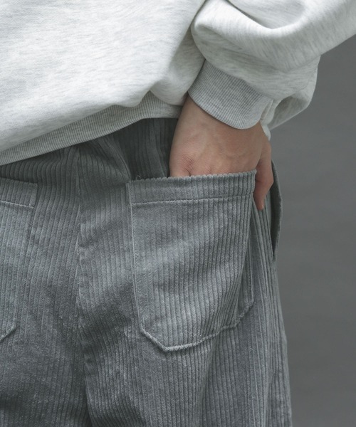 SENSE OF PLACE by URBAN RESEARCH（センスオブプレイスバイアーバンリサーチ）の「ヘビーコーデュロイワイドパンツ（その他パンツ・メンズ・ライトブルー/ブラック/ベージュ・MEDIUM/LARGE）」の22枚目の写真
