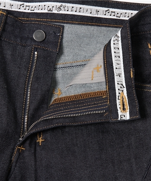 n(n) BY NUMBER (N)INE（エヌエヌバイナンバーナイン）の「テーパードパンツ＿ストレッチデニム(リジット)（デニムパンツ・メンズ・ブラック/ブルー/オフホワイト・3×30/2×32/5×30/3×32/4×32/2×30/5×32/4×30）」の12枚目の写真