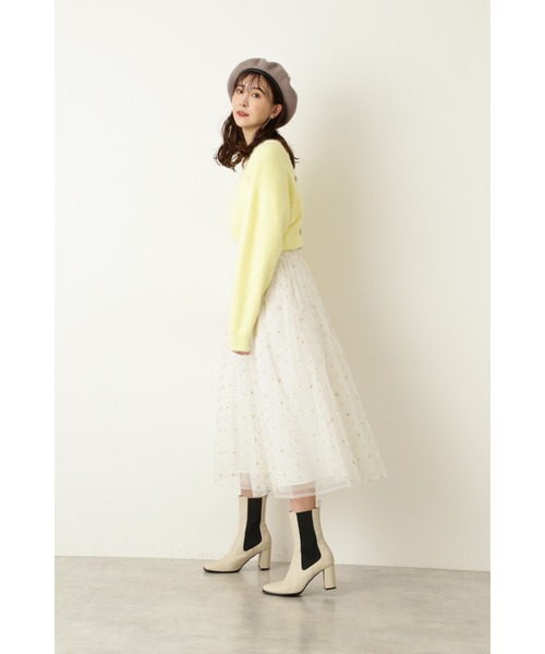 JILL STUART(ジルスチュアート)の「◆サラアンゴラニット(ニット/セーター・レディース・ピンク/ベージュ/イエロー・FREE)」の7枚目の写真