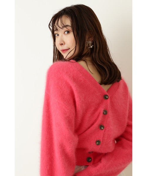 JILL STUART(ジルスチュアート)の「◆サラアンゴラニット(ニット/セーター・レディース・ピンク/ベージュ/イエロー・FREE)」の6枚目の写真